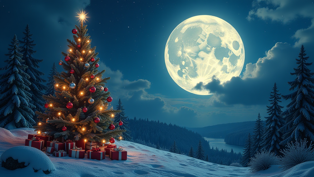 geheimnisvolle weihnachts mondes